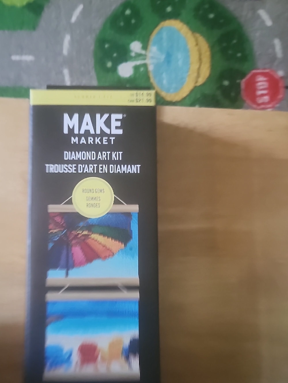 Makers Market Black Diamond Art Kit with Beach Umbrella Design